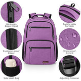 BIKROD Backpack for Girls Women, School Backpack for Teen Boys, Lightweight Casual High School Bookbag, Daily-use Travel Laptop Backpack Fits 15.6 Inch Notebook