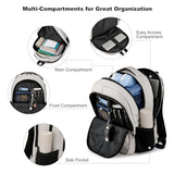 BIKROD Backpack for Girls Women, School Backpack for Teen Boys, Lightweight Casual High School Bookbag, Daily-use Travel Laptop Backpack Fits 15.6 Inch Notebook