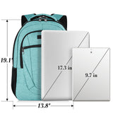 BIKROD Teal Backpack for Women and Men, Extra Large School Backpacks for Teens, Water Resistant Back Pack Fits 17 Inch Laptop, Business Anti Theft Sturdy Computer Bag Gifts