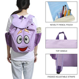 Bioworld Dora The Explorer Backpack Character 13" Novelty Backpack With Map Pouch