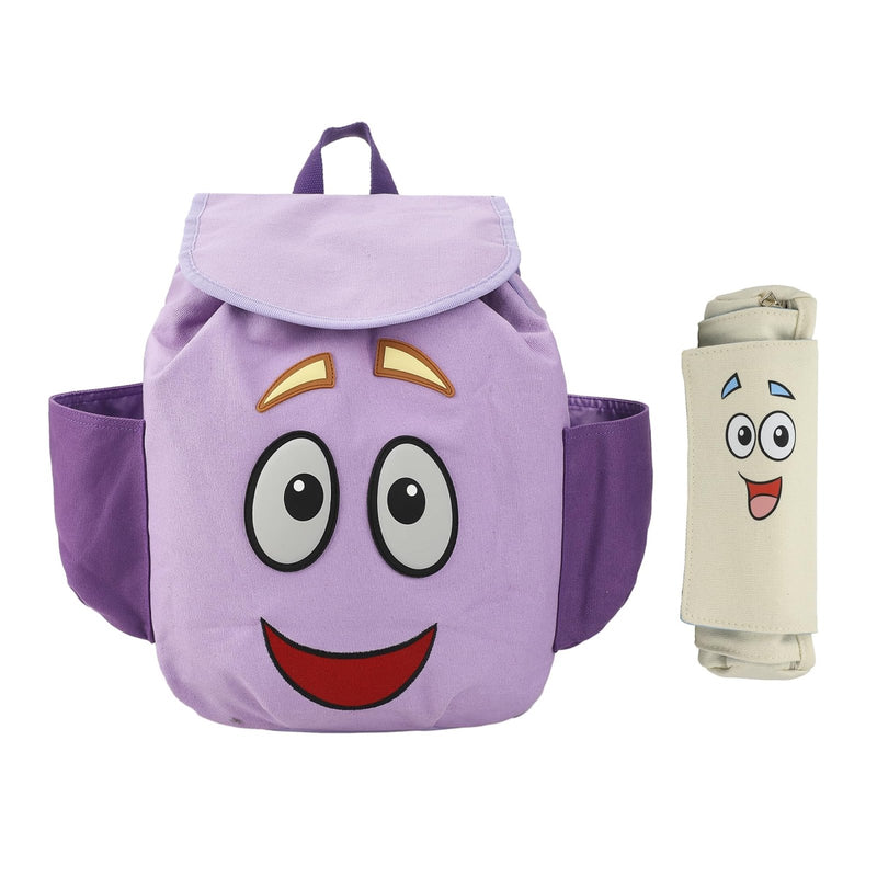 Bioworld Dora The Explorer Backpack Character 13" Novelty Backpack With Map Pouch