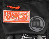 Bioworld Dragon Ball Z Anime King Kai and Hermit Turtle Kanji Travel Backpack With Padded Tech Pocket For Women For Men