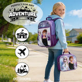 Bioworld Frozen 16 inch Backpack 4-piece Set with lunch box for girls