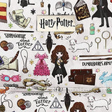 Bioworld Harry Potter Hogwarts Chibi Characters & Icons All Over Print White Mini Backpack