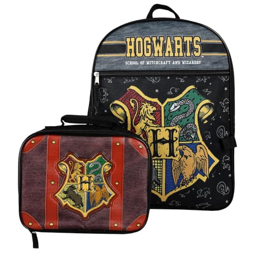 Bioworld Harry Potter Hogwarts Kids 2-Pc 16-Inch Backpack With Trunk-Inspired Lunch Kit | Backpacks4Less