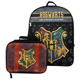 Bioworld Harry Potter Hogwarts Kids 2-Pc 16-Inch Backpack With Trunk-Inspired Lunch Kit