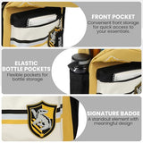 Bioworld Harry Potter Hufflepuff Crest 16.5" Adult Yellow Backpack