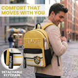 Bioworld Harry Potter Hufflepuff Crest 16.5" Adult Yellow Backpack