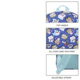 Bioworld Lanky Box Character All - Over Print 16" Kid's Backpack For School And Travel