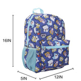 Bioworld Lanky Box Character All - Over Print 16" Kid's Backpack For School And Travel
