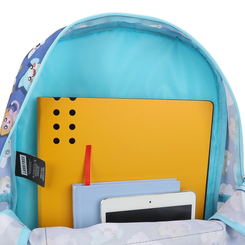 Bioworld Lanky Box Character All - Over Print 16" Kid's Backpack For School And Travel