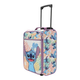 Bioworld Lilo & Stitch Tropical Fruit & Flowers 18" Youth Pilot Case Carry On Luggage Suitcase