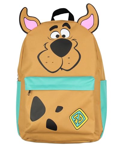Bioworld Scooby Doo Character 3D Ears 17" Backpack Laptop Travel Book Bag Padded Back Adjustable Straps