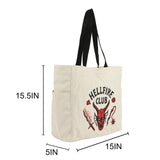 Bioworld Stranger Things Hellfire Club 15.5 - Inch Adult Canvas Tote Bag