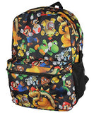 Bioworld Super Mario Bros. Backpack All Over Character Print 16" Bag | Backpacks4Less