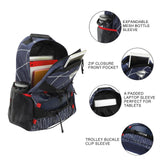 Bioworld Superman Web Logo 17.5" Blue Backpack