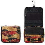 bisibuy Asic Ancient Bamboo Gold Hanging Travel Toiletry Bag Travel Accessories Organizer Bag for Women Men Lightweight Bathroom and Shower Toiletry Kit Bag