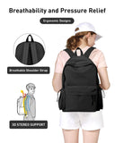 BJLFS Black School Backpack for Girls Women, Waterproof High School Book Bag Cute Backpack for Men Teens Boys, Small Lightweight Simple Basic Middle School Back Pack Daypack Mochilas Escolares para