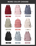 BJLFS Black School Backpack for Girls Women, Waterproof High School Book Bag Cute Backpack for Men Teens Boys, Small Lightweight Simple Basic Middle School Back Pack Daypack Mochilas Escolares para