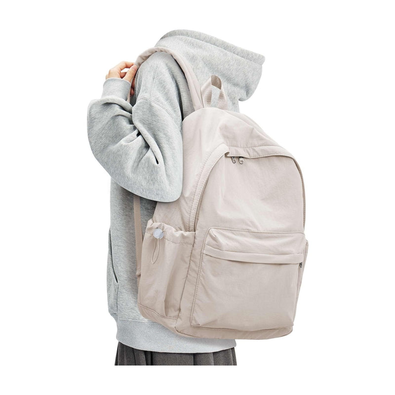 BJLFS Khaki Lightweight Basic Backpack for High School,College Bookbag for Womens,Travel Laptop Backpacks for Teen Girls,School Bag Casual Daypack