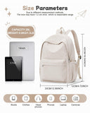 BJLFS Khaki Lightweight Basic Backpack for High School,College Bookbag for Womens,Travel Laptop Backpacks for Teen Girls,School Bag Casual Daypack