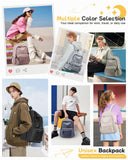 BJLFS White School Backpack for Girls Women, Waterproof High School Book Bag Cute Backpack for Men Teens Boys, Lightweight Mini Classic Basic College Backpack Middle School Back Pack Daypack
