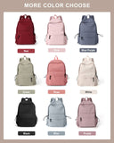 BJLFS White School Backpack for Girls Women, Waterproof High School Book Bag Cute Backpack for Men Teens Boys, Lightweight Mini Classic Basic College Backpack Middle School Back Pack Daypack