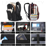 Black Backpack for Men Women, School Backpack for Boys Girls Teens, 15.6 Inch Laptop Backpacks with Reinforced Straps, Water Resistent Book bag, Work College Bookbag, back pack, Mochila para hombre
