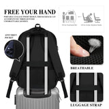 Black Backpack for Men Women, School Backpack for Boys Girls Teens, 15.6 Inch Laptop Backpacks with Reinforced Straps, Water Resistent Book bag, Work College Bookbag, back pack, Mochila para hombre