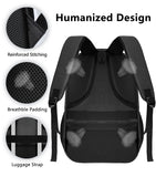 Black Backpack for Men Women, School Backpack for Boys Girls Teens, 15.6 Inch Laptop Backpacks with Reinforced Straps, Water Resistent Book bag, Work College Bookbag, back pack, Mochila para hombre