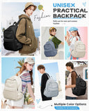 Black Backpack for School, High School Bookbag Back Pack for Teens Girls Boys, Lightweight College Backpack Book Bag for Women Men, Simple Casual Daypack Backpack Mochilas Escolares para Adolescentes