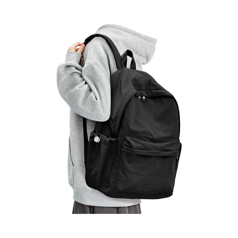 Black Backpack for School, High School Bookbag Back Pack for Teens Girls Boys, Lightweight College Backpack Book Bag for Women Men, Simple Casual Daypack Backpack Mochilas Escolares para Adolescentes