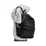 Black Backpack for School, High School Bookbag Back Pack for Teens Girls Boys, Lightweight College Backpack Book Bag for Women Men, Simple Casual Daypack Backpack Mochilas Escolares para Adolescentes
