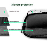 Black White Speck Print Laptop Sleeve Case Computer Bag With Handle Compatible Carrying Bag With 13 - 15.6 Inch