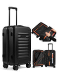 BlackVoyage Air Vacuum Seal Suitcase Carry - On 20 - Inch Travel Luggage USB Port 20" AirCabin Air Compression Pump (AirCabin™, 50L Capacity (1 Vacuum Bag))