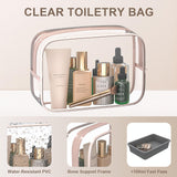 BLINGCOOL 8 Set Packing Cubes for Travel with Clear Toiletry Bag, Durable Luggage Packing Organizers, Carry - On Accessories, TSA Approved See - Through Cubes, Space - Saving Storage Bags, Gifts for Women