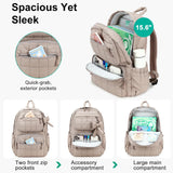 Bluboon Backpack for Girls Kids School Backpacks Bow Quilted Bookbag Multiple Pockets Lightweight 15.6 Laptop Backpack for Elementary Primary Middle School