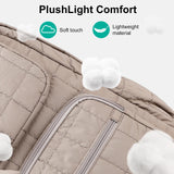 Bluboon Backpack for Girls Kids School Backpacks Bow Quilted Bookbag Multiple Pockets Lightweight 15.6 Laptop Backpack for Elementary Primary Middle School