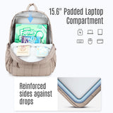 Bluboon Backpack for Girls Kids School Backpacks Bow Quilted Bookbag Multiple Pockets Lightweight 15.6 Laptop Backpack for Elementary Primary Middle School