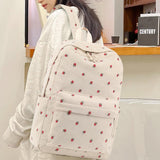Bluboon Backpack for School Girls Women, Cute Corduroy Laptop Bookbag for Kids Teens, Durable Girls Lightweight Backpack