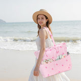 Bluboon Beach Pool Bags Tote for Women Ladies Large Gym Tote Carry On Bag With Wet Compartment for Weekender Travel Waterproof