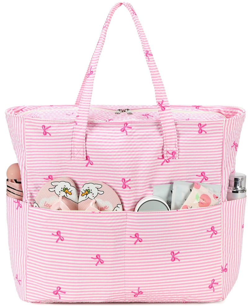 Bluboon Beach Pool Bags Tote for Women Ladies Large Gym Tote Carry On Bag With Wet Compartment for Weekender Travel Waterproof