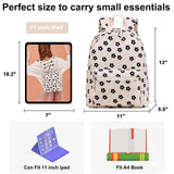 Bluboon Girls Mini Backpack Womens Small Backpack Purse Teens Cute Casual School Bookbag(Beige floral)