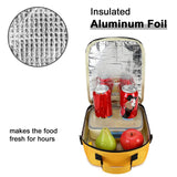 Bluboon Toddler Backpack Boy Girls Preschool School Bus Bookbag Kindergarten 3D Daycare Bags Lunch Box Medium Yellow Red