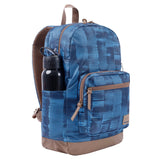 Blue and Checkered Urban Backpack - Tocax