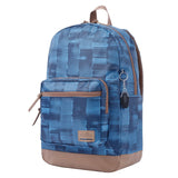 Blue and Checkered Urban Backpack - Tocax