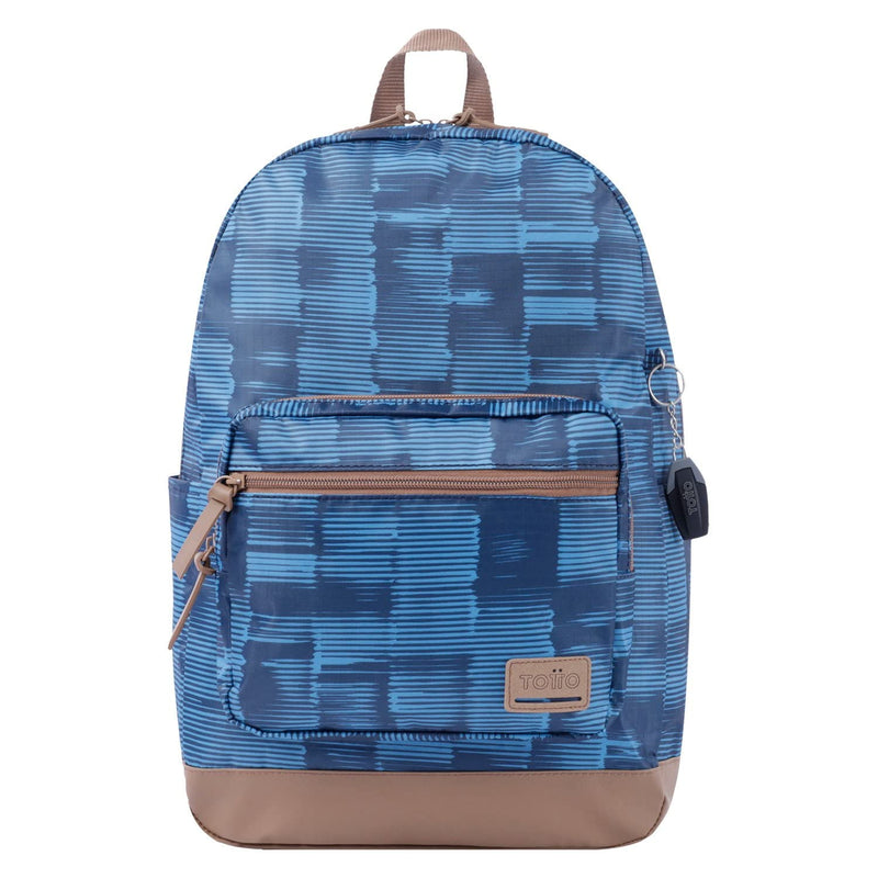 Blue and Checkered Urban Backpack - Tocax