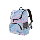 Blue Tigerstripe Pawprint Specks Waves Kids Toddler Backpack for Boys & Girls 1 PC School Travel Simple Modern Backpack for Teens Men Women Schoolbag Bookbags for Elementary Middle Preschool