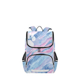 Blue Tigerstripe Pawprint Specks Waves Kids Toddler Backpack for Boys & Girls 1 PC School Travel Simple Modern Backpack for Teens Men Women Schoolbag Bookbags for Elementary Middle Preschool