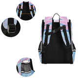 Blue Tigerstripe Pawprint Specks Waves Kids Toddler Backpack for Boys & Girls 1 PC School Travel Simple Modern Backpack for Teens Men Women Schoolbag Bookbags for Elementary Middle Preschool